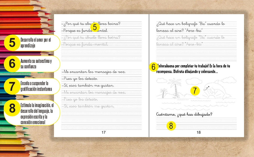 Caligrafía para niños de 11 años